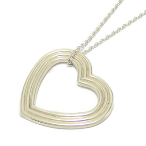 TIFFANYCo Tiffany Elsa Peretti Heart Pendant Necklace Silver
